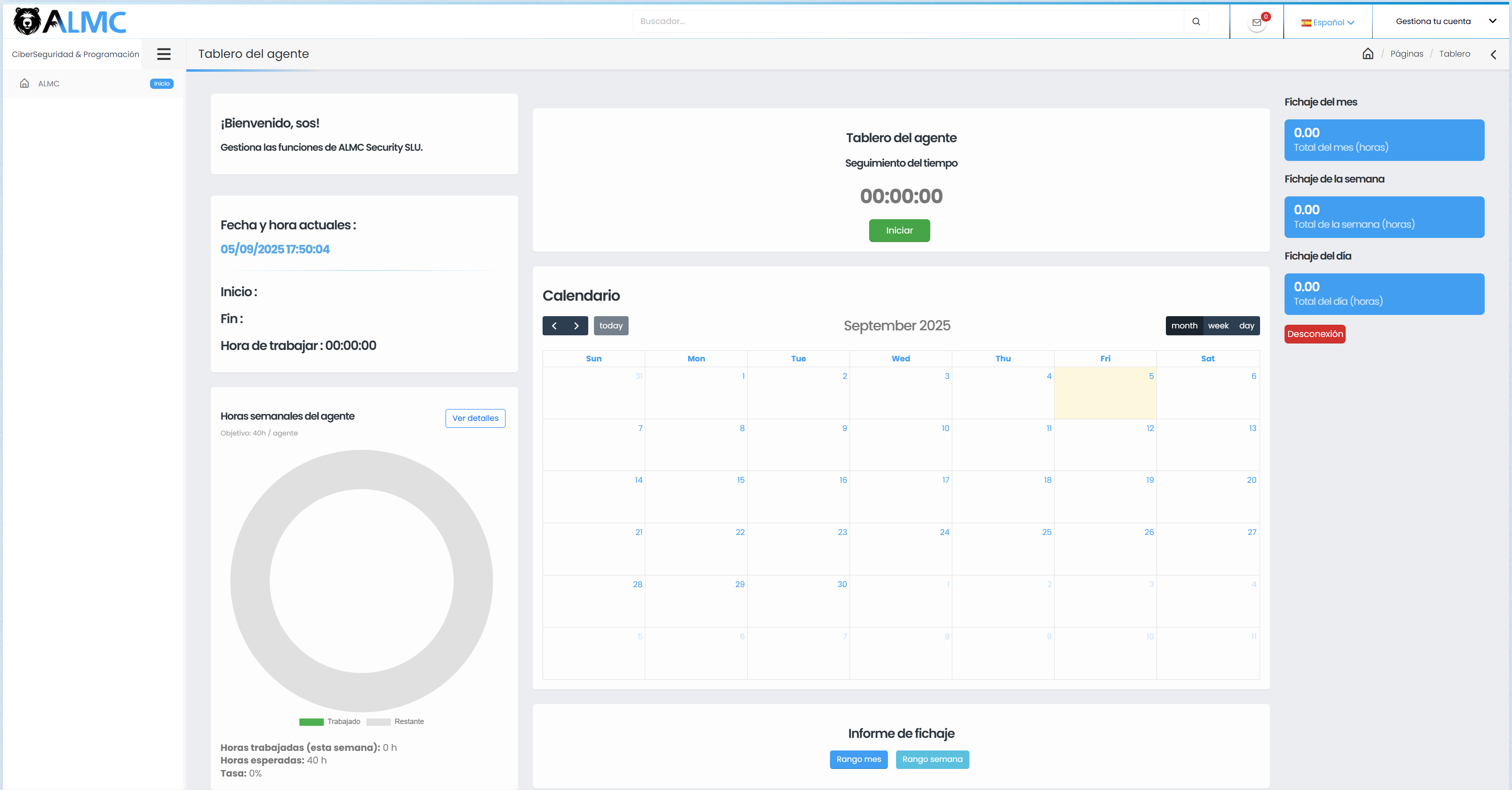 Control Horario y Fichaje de Trabajadores | ALMC Security